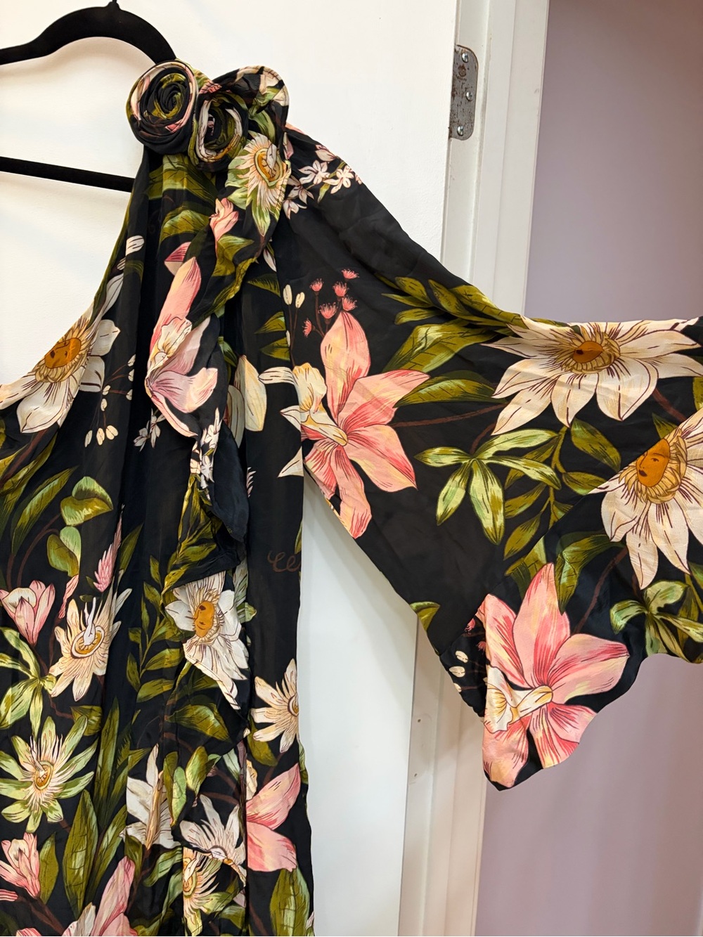 NWT FARM RIO One-Shoulder Floral Midi Dress - Picture 7 of 15